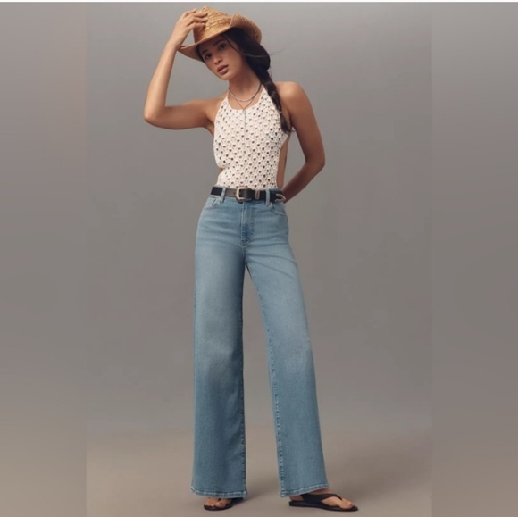 Frame Denim Denim - FRAME Le Slim Palazzo High Waist Wide Leg Jean in Integrity Wash Women's Size 29